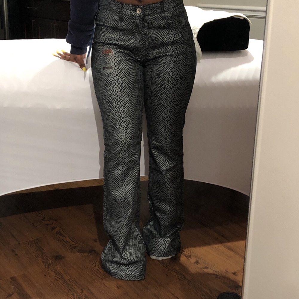 snakeskin pants